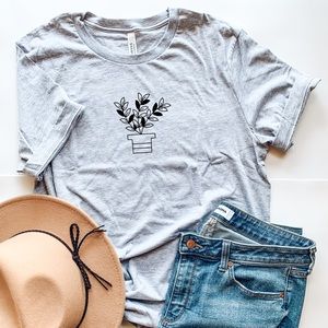 Potted Plant Graphic T-shirt
